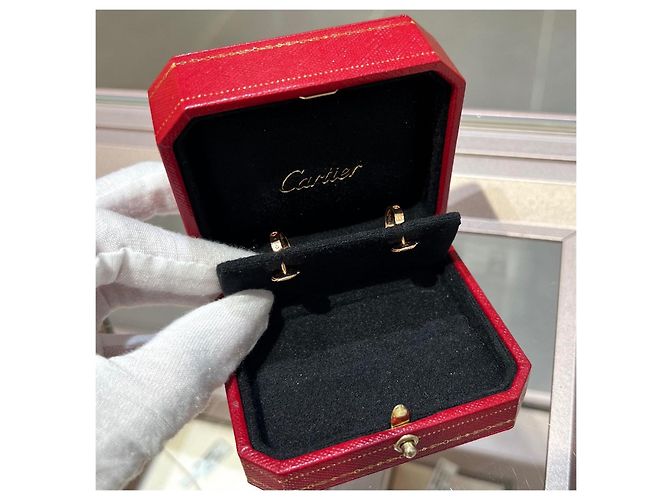 Pendientes Cartier Love de Aro Oro Rosa - vista 4