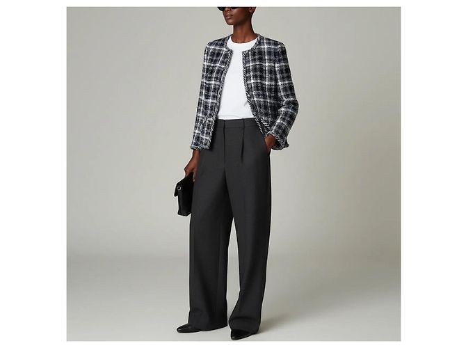 Chanel Tweedjacke in Blau Weiß Schwarz - Ansicht 3
