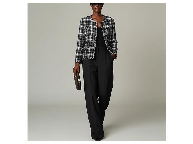 Chanel Tweedjacke in Blau Weiß Schwarz - Ansicht 5
