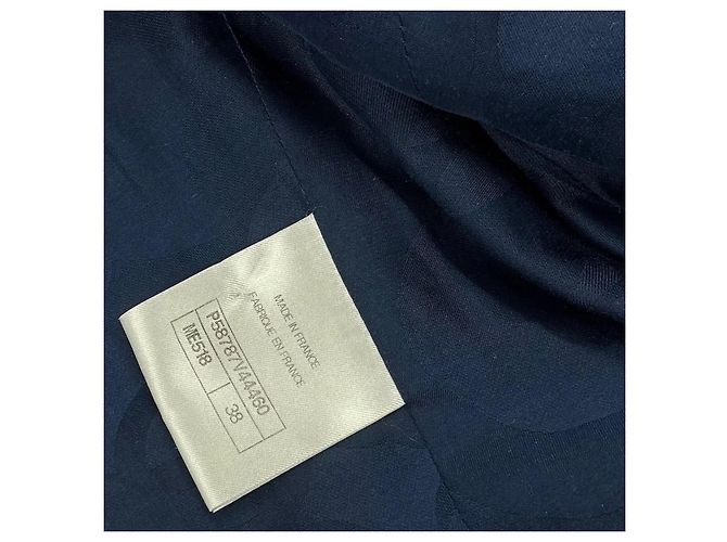 Chanel Tweedjacke in Blau Weiß Schwarz - Ansicht 8