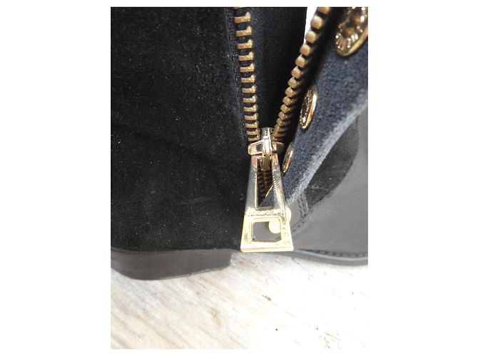 Zadig & Voltaire Arcade Black Leather and Suede Ankle Boots - view 10