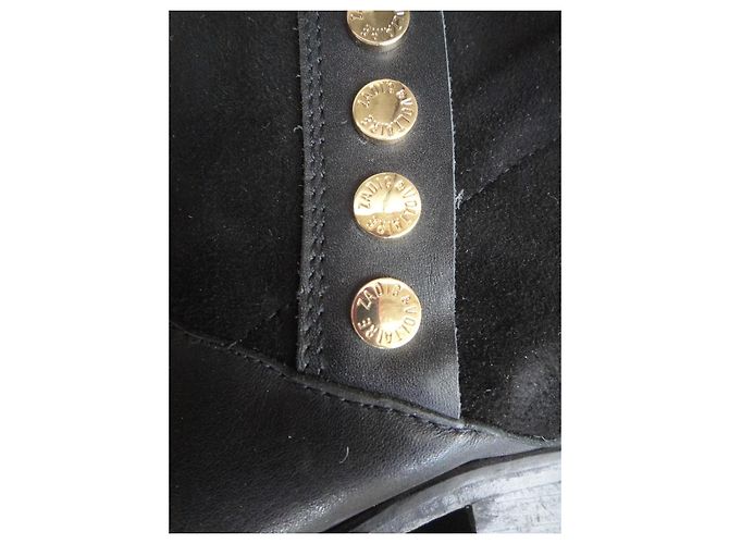 Zadig & Voltaire Arcade Black Leather and Suede Ankle Boots - view 9