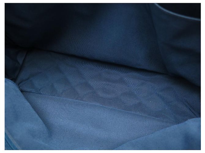 BORSA A MANO CHANEL CAMERA GM LOGO CC IN PELLE CAVIAR GRANA BLEU - vista 15