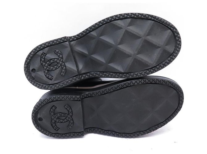 NEW CHANEL SHORT RAIN BOOTS G45076 CC LOGO 38 BOX - view 6