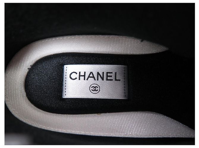 NEW CHANEL SHORT RAIN BOOTS G45076 MULTI LOGO CC 38 - view 11