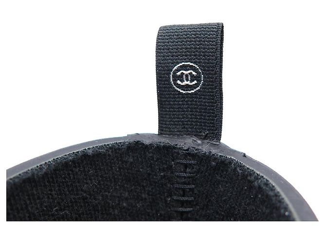 NEW CHANEL SHORT RAIN BOOTS G45076 MULTI LOGO CC 38 - view 6