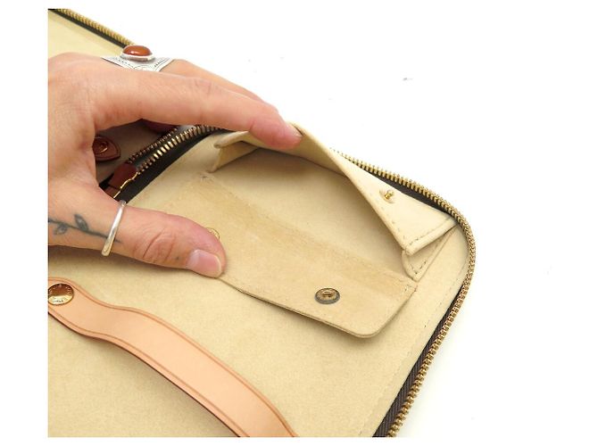 LOUIS VUITTON REISEETUI KRAVATTENHALTER MONOGRAM CANVAS M47535 TIE CASE - Ansicht 11