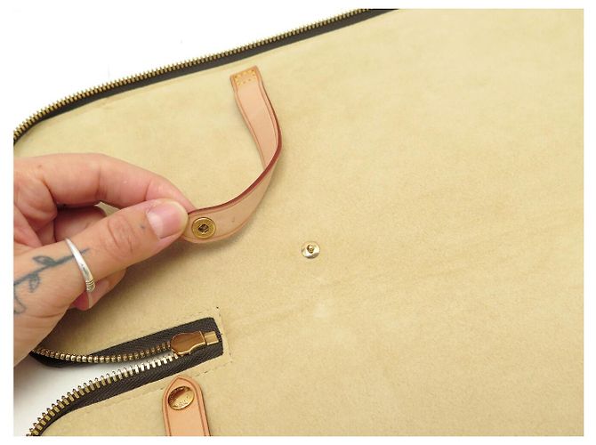 LOUIS VUITTON REISEETUI KRAVATTENHALTER MONOGRAM CANVAS M47535 TIE CASE - Ansicht 9