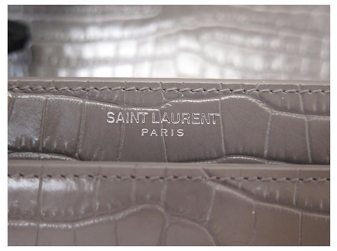 Autre Marque NEUE SAINT LAURENT SUNSET MEDIUM 442906 HANDTASCHE AUS KROKO-LEDER BAG - Ansicht 9