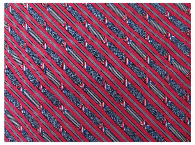 Hermès SCARPA HERMES ARMISTICE IN CASHMERE LANA SETA ROSA BLU 30X120 CM SCARF - vista 4