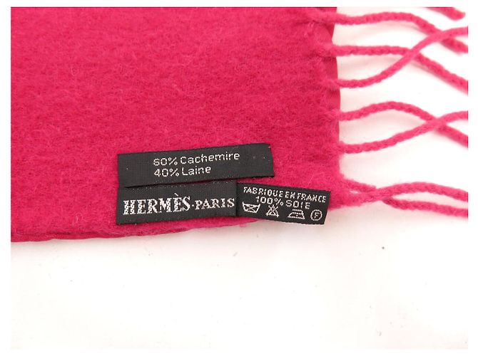 Hermès SCARPA HERMES ARMISTICE IN CASHMERE LANA SETA ROSA BLU 30X120 CM SCARF - vista 6