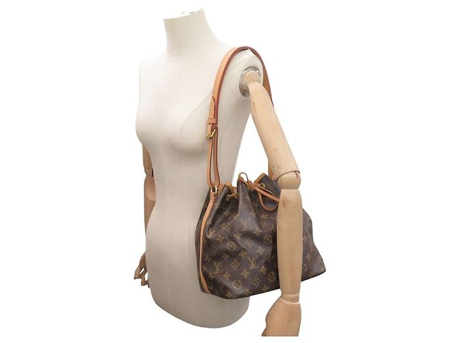 LOUIS VUITTON NOE PM M40818 MONOGRAM CANVAS SCHULTERHANDTASCHE - Ansicht 6