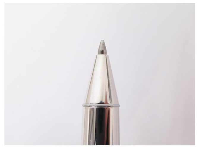 CHAUMET KUGELSCHREIBER SCHWARZER LACK CABOCHON UND GOLDFARBENES METALL ROLLERBALL BALLPOINT PEN - Ansicht 2