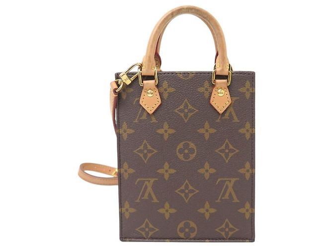 CABAS A MANO LOUIS VUITTON PETIT SAC PLAT MONOGRAM M81295 BANDOULIERE BAG - vista 2