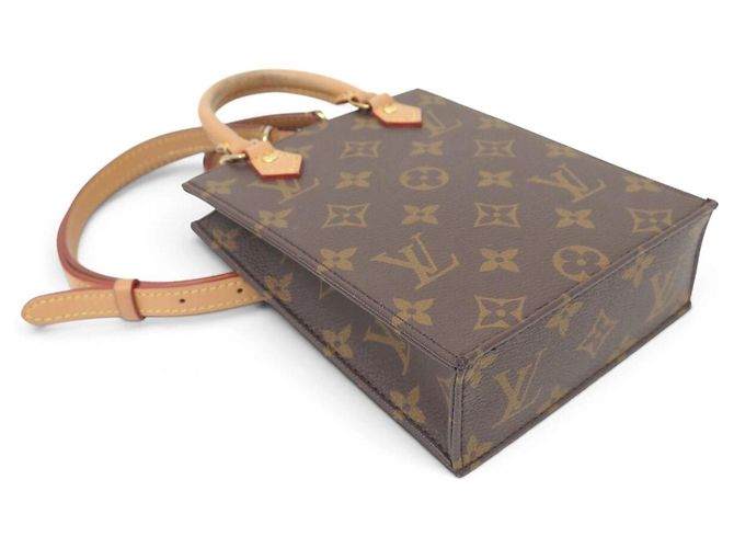 CABAS A MANO LOUIS VUITTON PETIT SAC PLAT MONOGRAM M81295 BANDOULIERE BAG - vista 3