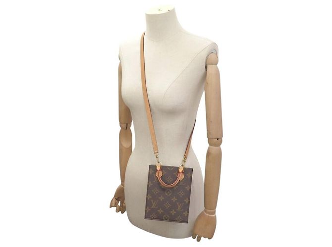 CABAS A MANO LOUIS VUITTON PETIT SAC PLAT MONOGRAM M81295 BANDOULIERE BAG - vista 5