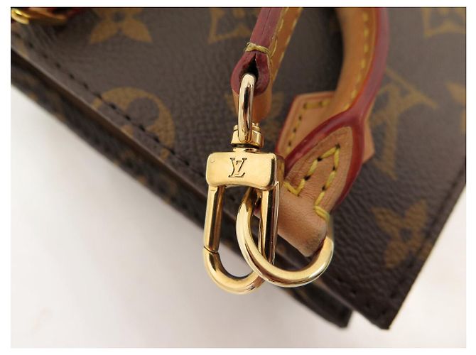 CABAS A MANO LOUIS VUITTON PETIT SAC PLAT MONOGRAM M81295 BANDOULIERE BAG - vista 7