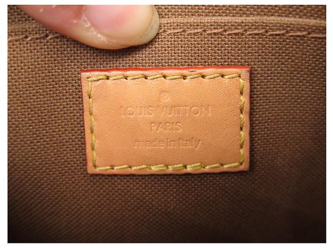 CABAS A MANO LOUIS VUITTON PETIT SAC PLAT MONOGRAM M81295 BANDOULIERE BAG - vista 9