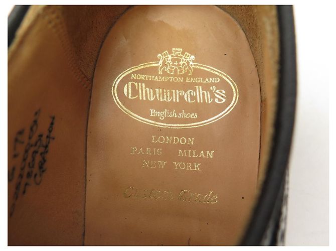 SCARPE CHURCH'S GRAFTON DERBY 7G 41 TRIPLES SEMELLES PELLE NERA - vista 10
