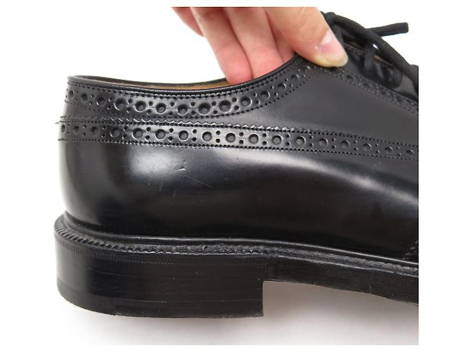 SCARPE CHURCH'S GRAFTON DERBY 7G 41 TRIPLES SEMELLES PELLE NERA - vista 14