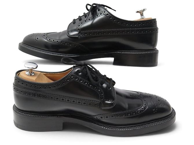 SCARPE CHURCH'S GRAFTON DERBY 7G 41 TRIPLES SEMELLES PELLE NERA - vista 2