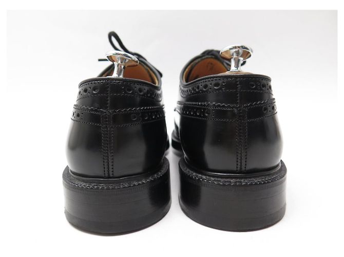 SCARPE CHURCH'S GRAFTON DERBY 7G 41 TRIPLES SEMELLES PELLE NERA - vista 5