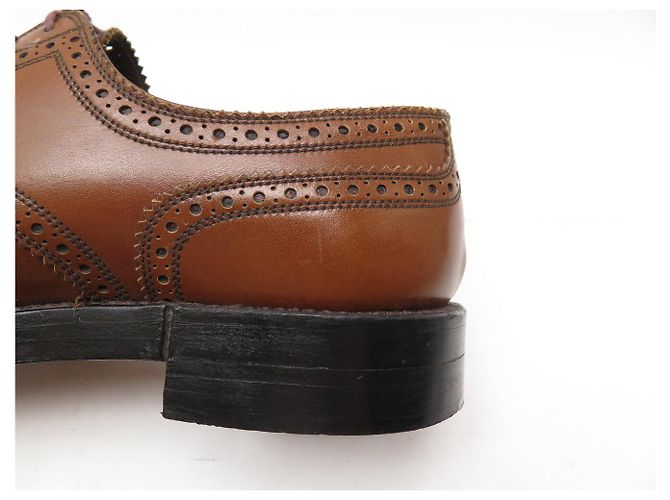 SCARPE JM WESTON DERBY TRIPLES SEMELLES 589 8C 41.5 42 IN PELLE MARRONE - vista 11