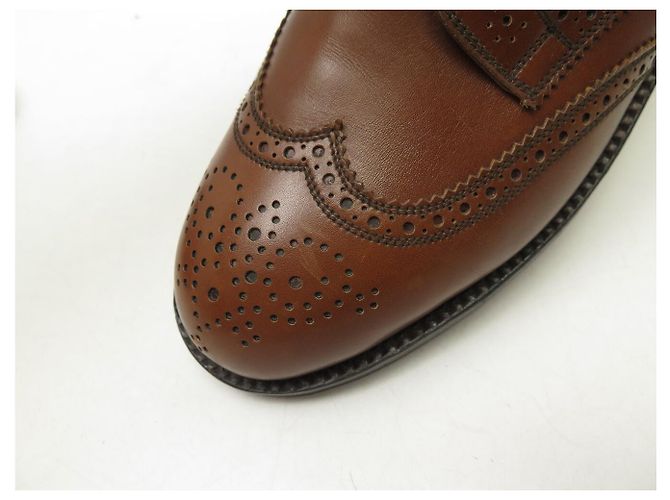 SCARPE JM WESTON DERBY TRIPLES SEMELLES 589 8C 41.5 42 IN PELLE MARRONE - vista 14