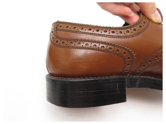 SCARPE JM WESTON DERBY TRIPLES SEMELLES 589 8C 41.5 42 IN PELLE MARRONE - vista 16