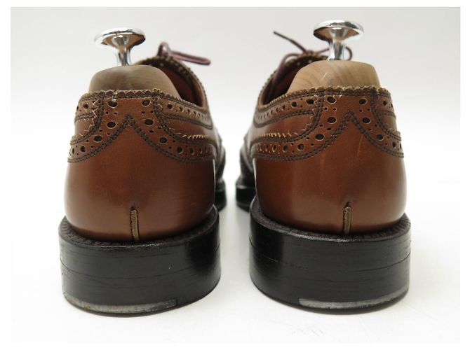SCARPE JM WESTON DERBY TRIPLES SEMELLES 589 8C 41.5 42 IN PELLE MARRONE - vista 5