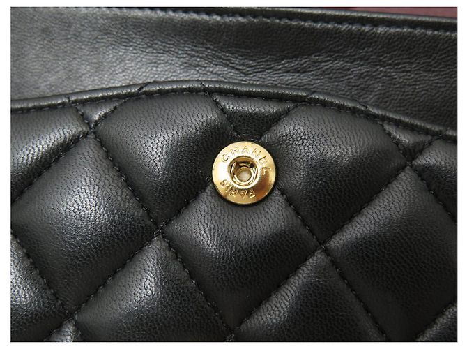 CHANEL CLASSIQUE 11.12 TIMELESS MEDIUM HANDTASCHE SCHWARZES LEDER SCHULTERGURT - Ansicht 14