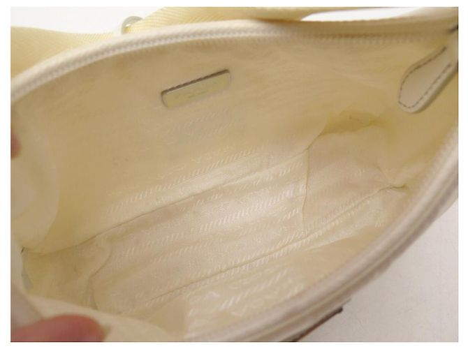 Re-Edition SAC A MAIN PRADA 1NE515 MINI RE EDITION 2000 EN NYLON BLANC BAGUETTE BAG - vue 7