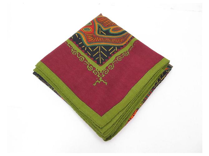 Hermès NEU HERMES LEGENDE KUNA PEUPLE DE PANAMA TUCH CARRE 90 KASHMIR & SEIDE - Ansicht 10