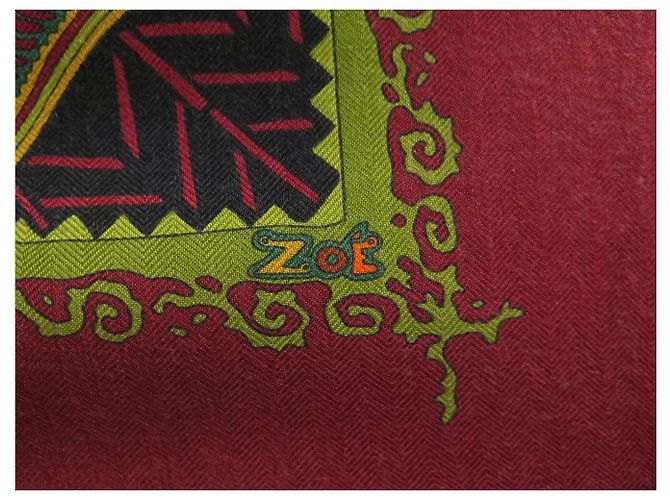 Hermès NEU HERMES LEGENDE KUNA PEUPLE DE PANAMA TUCH CARRE 90 KASHMIR & SEIDE - Ansicht 8