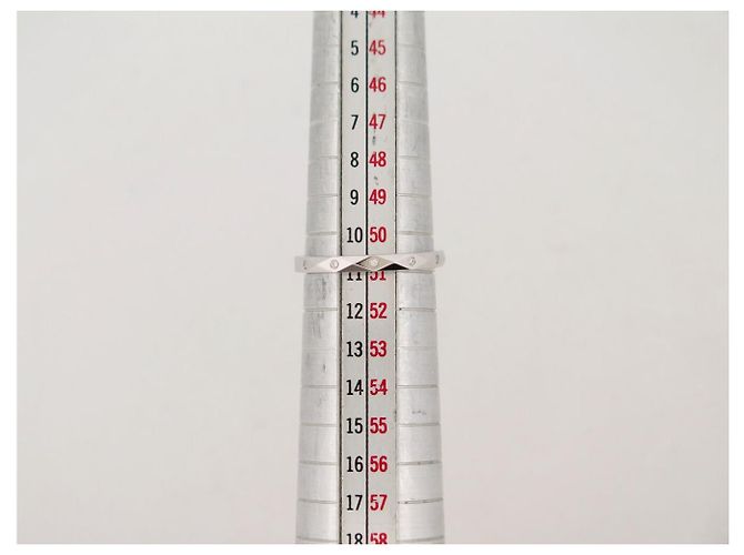 NUOVO ANELLO BOUCHERON ALLIANCE FACETTE T51 IN PLATINO 950 & DIAMANTI - vista 10