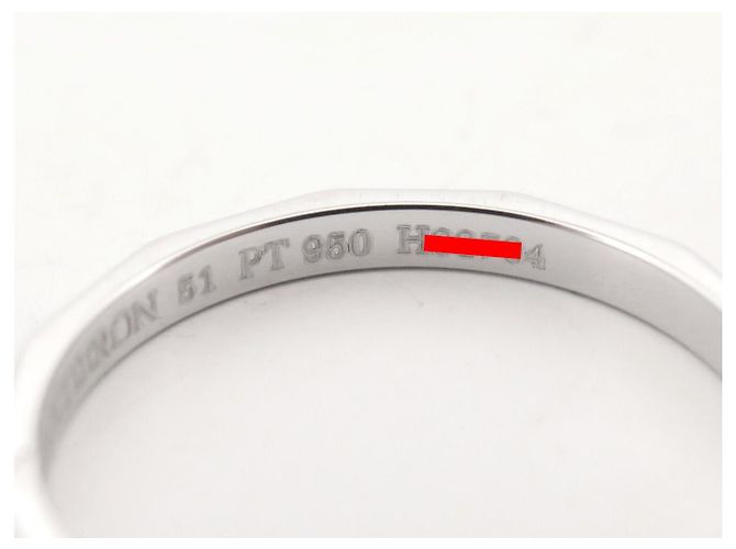 NUOVO ANELLO BOUCHERON ALLIANCE FACETTE T51 IN PLATINO 950 & DIAMANTI - vista 7
