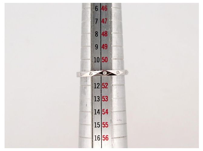 NUOVO ANELLO BOUCHERON ALLIANCE FACETTE T51 IN PLATINO 950 DIAMANTI - vista 10