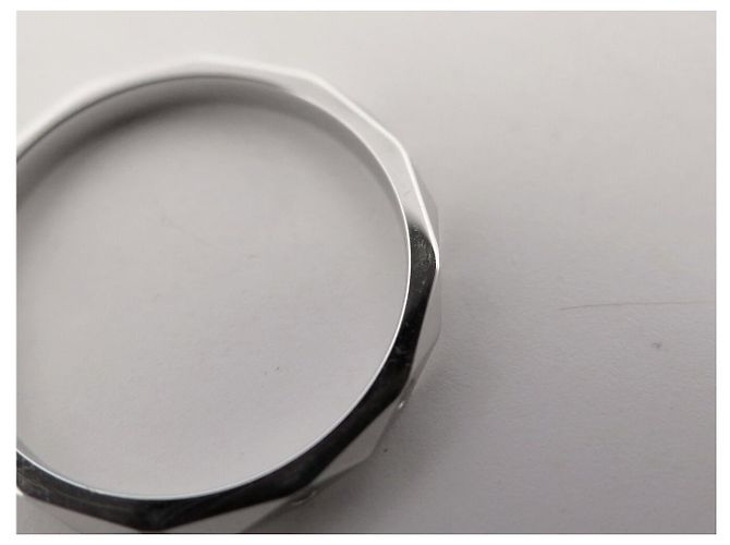 NUOVO ANELLO BOUCHERON ALLIANCE FACETTE T51 IN PLATINO 950 DIAMANTI - vista 13