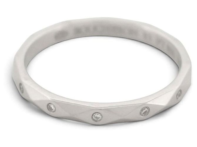 NUOVO ANELLO BOUCHERON ALLIANCE FACETTE T51 IN PLATINO 950 DIAMANTI - vista 2