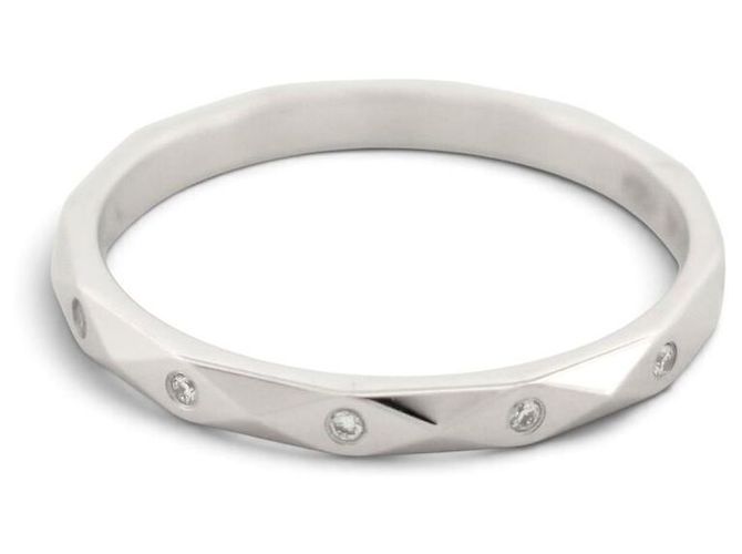 NUOVO ANELLO BOUCHERON ALLIANCE FACETTE T51 IN PLATINO 950 DIAMANTI - vista 3
