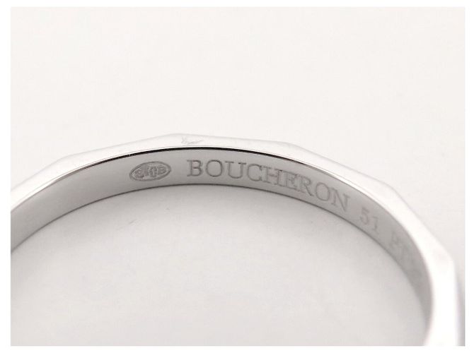 NUOVO ANELLO BOUCHERON ALLIANCE FACETTE T51 IN PLATINO 950 DIAMANTI - vista 7