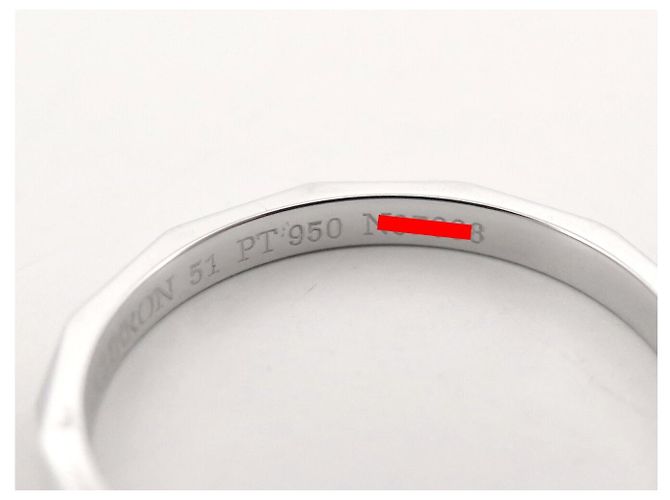 NUOVO ANELLO BOUCHERON ALLIANCE FACETTE T51 IN PLATINO 950 DIAMANTI - vista 9