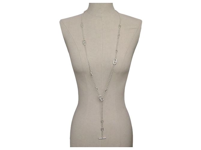 Hermès NUOVO COLLANA HERMES FARANDOLE SAUTOIR 120 CM IN ARGENTO MASSICCIO 96.9GR - vista 2