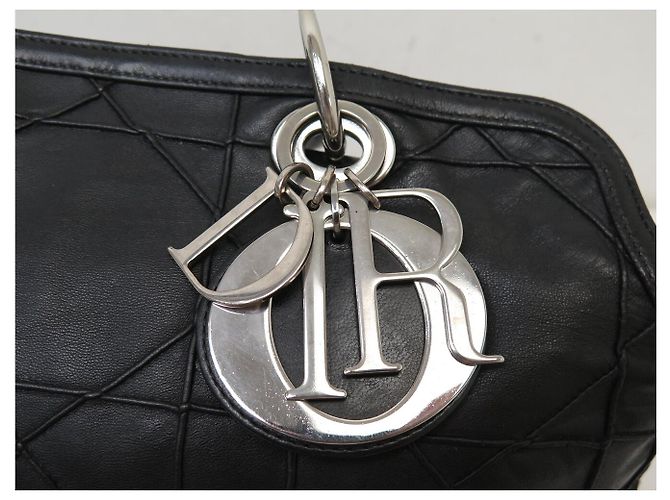 BORSA A MANO CHRISTIAN DIOR GRANVILLE IN PELLE CANNAGE CON TRACOLLA - vista 4