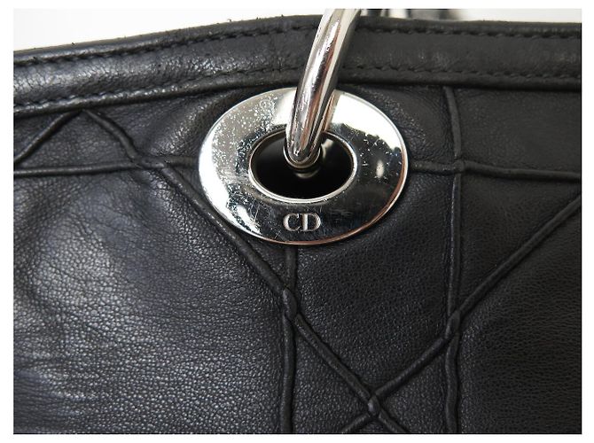 BORSA A MANO CHRISTIAN DIOR GRANVILLE IN PELLE CANNAGE CON TRACOLLA - vista 5