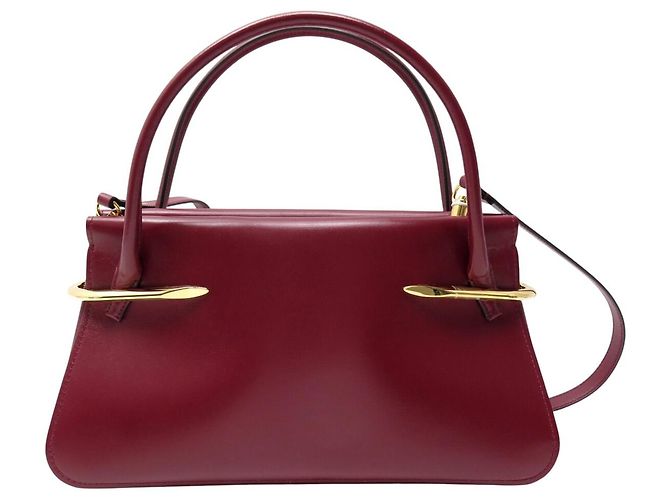 NEUE GIVENCHY PINCH MITTELARES HANDTASCHE BB5158B2CN BORDEAUX LEDER SCHULTERGURT - Ansicht 2