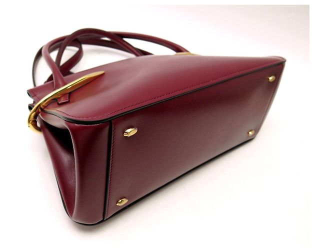 NEUE GIVENCHY PINCH MITTELARES HANDTASCHE BB5158B2CN BORDEAUX LEDER SCHULTERGURT - Ansicht 3