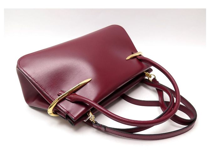 NEUE GIVENCHY PINCH MITTELARES HANDTASCHE BB5158B2CN BORDEAUX LEDER SCHULTERGURT - Ansicht 4