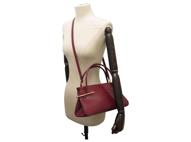 NEUE GIVENCHY PINCH MITTELARES HANDTASCHE BB5158B2CN BORDEAUX LEDER SCHULTERGURT - Ansicht 5