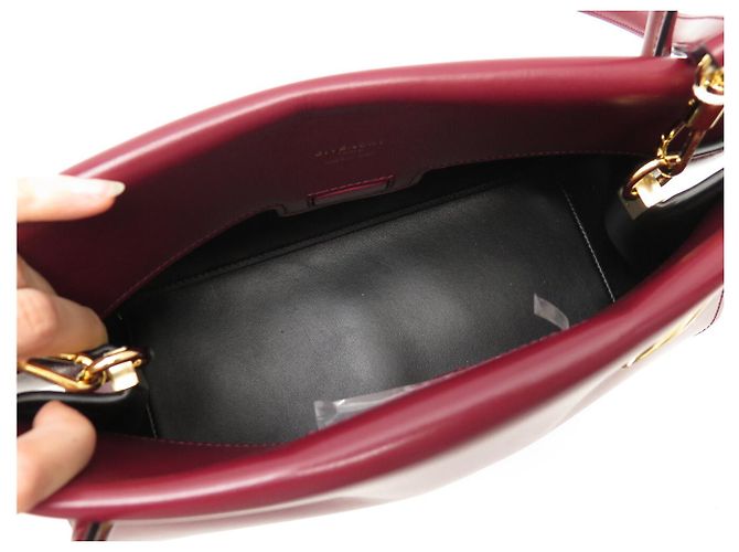 NEUE GIVENCHY PINCH MITTELARES HANDTASCHE BB5158B2CN BORDEAUX LEDER SCHULTERGURT - Ansicht 7